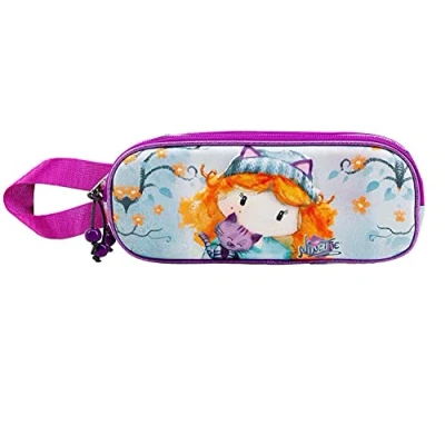 Imagen de Forever Ninette Cute Estuche Portatodo 3D Doble, Multicolor, 22 x 9.5 cm