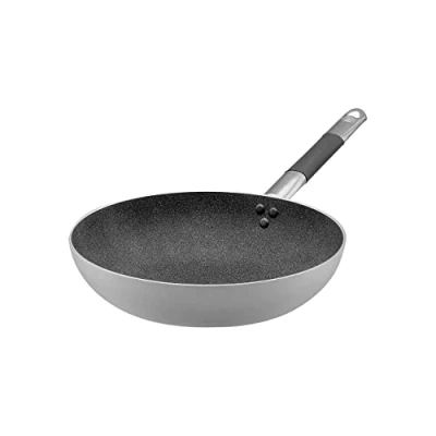 Imagen de Pentole Agnelli ALSC111BGC24 Línea Shark Skin, Sartén alta antiadherente, 24 cm