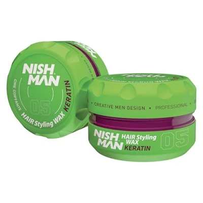 Imagen de Nishman 05 cera de peinado para cabello a la queratina 150 ml