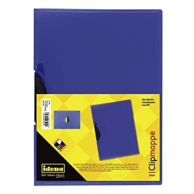 Imagen de Idena Clip carpeta A4, color transluzent/blau