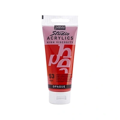Imagen de Pébéo Acrílico Fine Studio Pintura acrílica Rojo Cadmio Oscuro Imitatión 100 ml