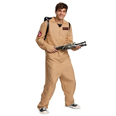 Imagen de Disguise Disfraz unisex de Cazafantasmas para adultos, overol oficial Cazafantasmas, como se muestra, talla M (38 40), 120269T