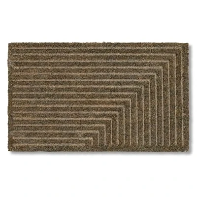 Imagen de ASTRA Felpudo Moderno de Coco 45x75cm Rayas Grises Antideslizante Que atrapa la Suciedad Exterior Interior