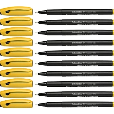 Imagen de Schneider Topliner 967 Estilógrafo (0,4 mm), color amarillo
