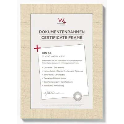 Imagen de Walther Design HO130W Home, Marco de madera, blanco, 21 x 29,7 cm