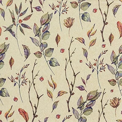 Imagen de 20 servilletas Eco Line sostenibles de papel reciclado 100% hojas colores flores verano otoño decoración mesa 33 x cm