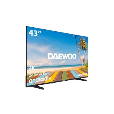 Imagen de Daewoo 43DM60UA Android TV 43 Pulgadas 4K HDR, Dolby Vision &amp; Atmos, Chromecast Built In, Bluetooth, Compatible con Google Assistant