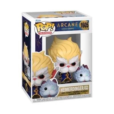 Imagen de Figura Funko Pop! Arcane: Heimerdinger &amp; Poro, Vinilo, 10 cm