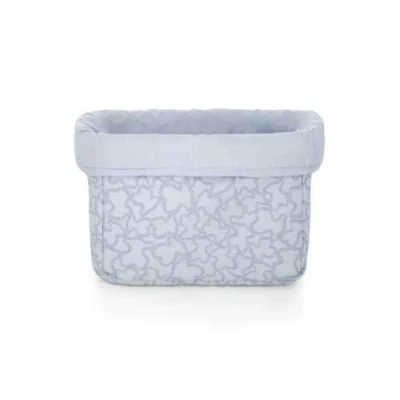 Imagen de TOUS BABY Cesta Infantil de la colección Home Kaos para organizar accesorios y juguetes tu Bebé. (33x21x20 cm) (Celeste)