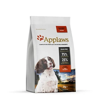 Imagen de Applaws Comida Completa para Perros con Pollo sin Cereales Razas Adultas Pequeñas y Medianas 1 Bolsa Resellable de 2 kg
