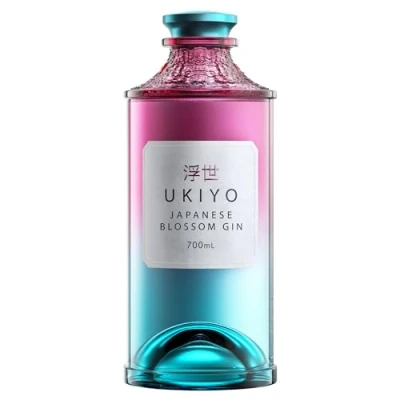 Imagen de Ukiyo Japanese Blossom Gin 40% Vol. 0,7l