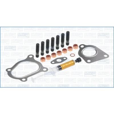 Imagen de AJUSA JTC11507 Juego de montaje, turbocompresor with studs, syringe oil con juntas instrucciones montaje RENAULT: TRAFIC 2 Kasten