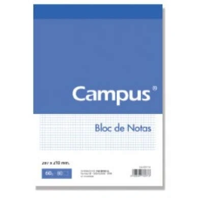 Imagen de PACK 5 BLOC NOTAS MICROPERFORADO A4 80 HOJAS 60 GRAMOS HORIZONTAL CAMPUS