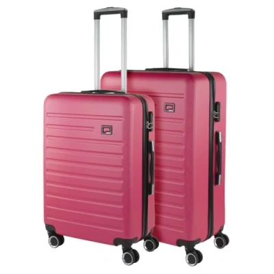 Imagen de SKPAT Juego Maletas de Viaje 4 Ruedas Ligeras. Candado combinacion, Fucsia