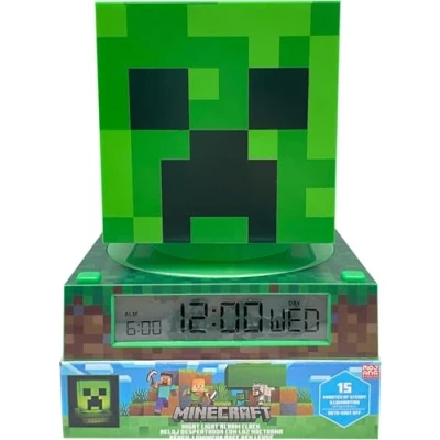 Imagen de LAMPARA 3D CON DESPERTADOR Y FECHA MINECRAFT (4x1)