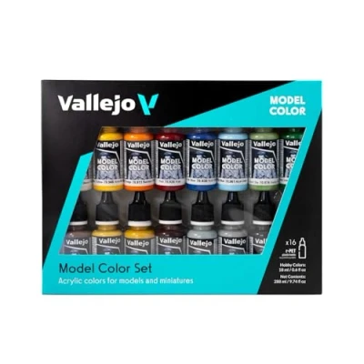 Imagen de VALLEJO 3070146 70146 Model Color Set 16 CO, Multicolor, 18 ml (Paquete (3070146)