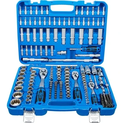 Imagen de BGS 2247 Juego de llaves vaso &quot;Gear Lock&quot; entrada 6,3 mm (1/4&quot;) 10 (3/8&quot;) / 12,5 (1/2&quot;) 192 piezas