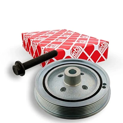 Imagen de febi BILSTEIN 34847 Polea de cigüeñal 6PK 146 5 con tornillo, para Plus FORD: Focus Mk1 Furgón / Familiar, 2, Hatchback