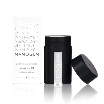 Imagen de Nanogen Fibras Capilares Queratina: Castaño Medio 15 gr