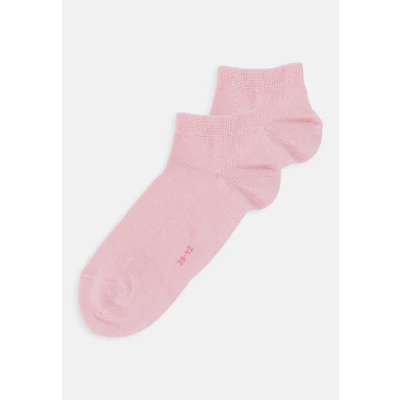 Imagen de FALKE Happy Double Pack W Sn algodón lisos 2 pares, Calcetines cortos Mujer, Rosa Blossom 8645, 39 42