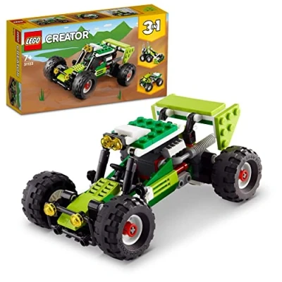 Imagen de LEGO, 31123 Creator Buggy Todoterreno 3 en 1, Excavadora y Coche ATV de Juguete, Set Vehículos Construcción, Idea Regalo para Niños 7 Años, Multicolor