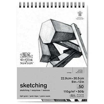 Imagen de Winsor &amp; Newton papel de esbozo, Blanco Extra, 22,9 x 30,5cm