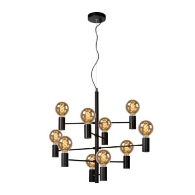 Imagen de Lucide LEANNE Lámpara colgante Ø 65 cm 10xE27 Negro