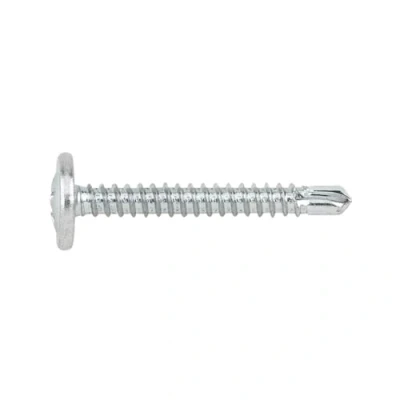 Imagen de INDEX Fixing Systems TAEZ Pack de 500 tornillos autotaladrantes cabeza alomada baja, huella Phillips y arandela estampada (cincados, 4,2 x 32 mm)