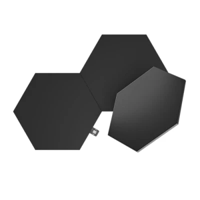 Imagen de Nanoleaf Shapes Ultra Black Hexagons, Multicolor, Paquete de extensión 3, 3