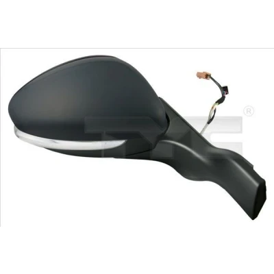 Imagen de Espejo retrovisor Tyc 326 0165 derecha negro Ajuste por cable, convexo, con sensor de temperatura PEUGEOT: 208 I Hatchback, 2008 Familiar norauto,