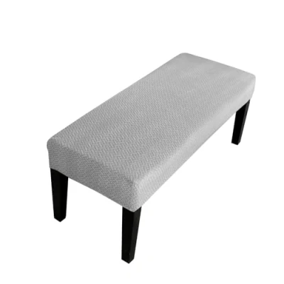 Imagen de Lollanda funda elástica universal para banco de comedor, hotel, banquete, restaurante, sala estar, dormitorio (gris oscuro A)