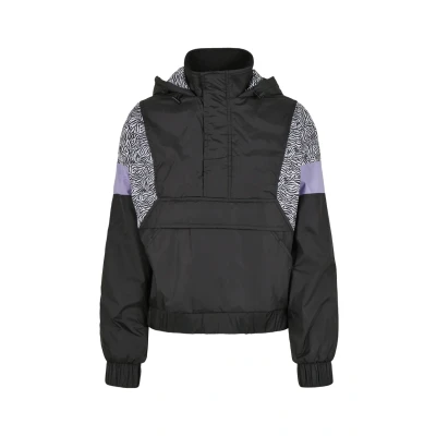 Imagen de Urban Classics Mixed Cortaviento, Mujer, Talla: 3XL, Black/zebra