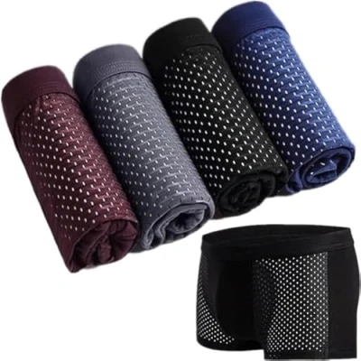 Imagen de TAIYANYU Boxhero Calzoncillos Bóxer De Fibra Bambú Ropa Interior Fresca for Hombres Box Hero