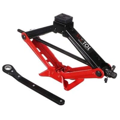 Imagen de SIXTOL SX Scissor Jack 2T Gato de Tijera con trinquete 2 toneladas Compacto Emergencia Elevador vehículo Reemplazo neumáticos Revestimiento Goma
