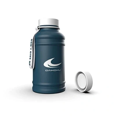 Imagen de Daikoku Botella de Agua Acero Inoxidable 1.3L A Prueba Fugas Aislamiento Térmico Doble Pared Perfecta para Gimnasio, Senderismo y Viajes Azul