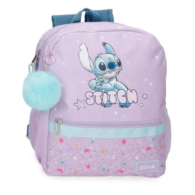 Imagen de Joumma Disney Lovely Stitch Mochila Escolar Morado 27x33x11 cms Poliéster 9,8L