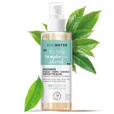 Imagen de Huile Seche The Blanc Visage Corps Cheveux 100ml SOLINOTES