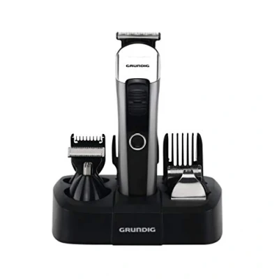 Imagen de Grundig MGK 6841 Juego de herramientas para cortar pelo (con estación carga, 8 accesorios), Negro