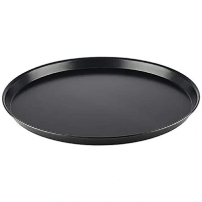 Imagen de APS bandeja para pizza redonda Ø 50/48,4 x 2,5 cm de chapa azul, sin revestimiento, larga duración, hornear profesionalmente