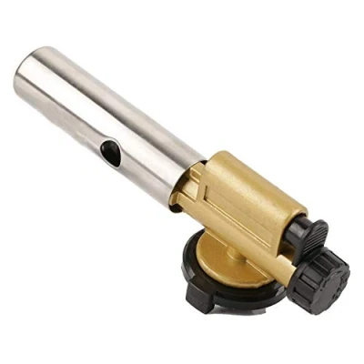 Imagen de Pistola de llama, MAGT Antorcha Gas profesional Cocina latón portátil Butano culinaria Soldadura Barbacoa llama