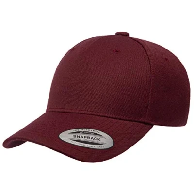 Imagen de Yupoong Yp Classics Gorra con Visera Curvada Premium de 5 Paneles Tapa, Rojo (Maroon), Taille Unique para Hombre