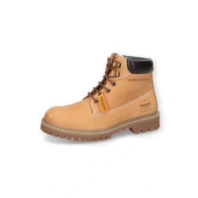 Imagen de Dockers by Gerli Mujer Botas Militares, señora Botines,Forro cálido,Botas,Medias Botas,Botines,Botas de Cordones,Golden Tan,37 EU / 4 UK