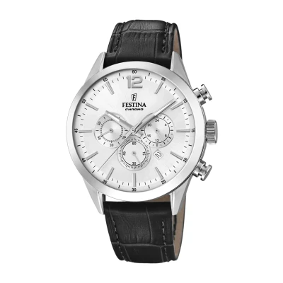Imagen de Festina Timeless Cronógrafo silvercoloured, Hombre, Talla: One Size, Silver coloured