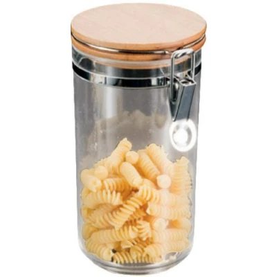 Imagen de Metaltex Bote Cocina Redondo &#039;Aroma Line&#039; 1 LT con Tapa DE BAMBÚ, l