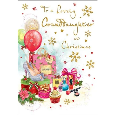 Imagen de Regal Publishing Tarjeta de Navidad para nieta (22,86 x 15,24 cm)