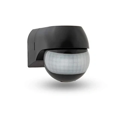 Imagen de Huber Motion 3LV Detector de Movimiento infrarrojo Delgado 180 IP44 I 12 24V AC DC, Contacto Libre potencial, LED Adecuado, Horizontal/Vertical Ajustable, Antracita