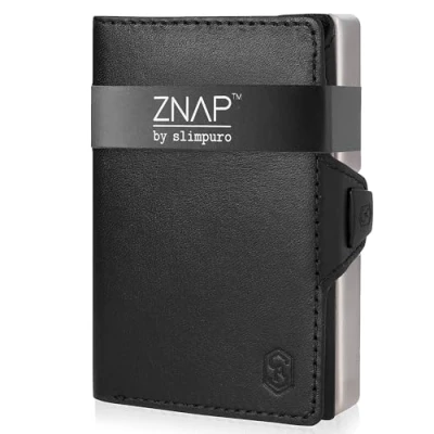 Imagen de slimpuro Cartera Hombre Pequeña Airtag, Carteras para Joven con Monedero, Billeteras y Mujer, Tarjetero Bloqueo Delgada Espacio Tarjetas, Protección RFID