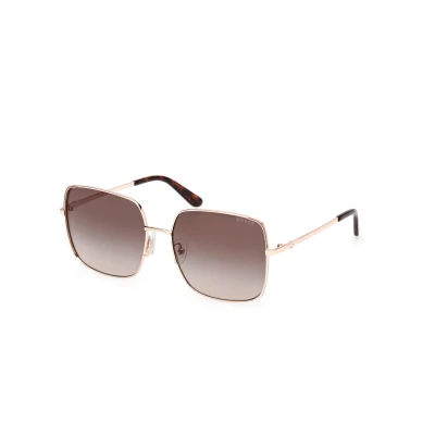 Imagen de Guess Mujer GU00194 28F Gafas de sol Metal Oro Marrón Cuadrada Normal
