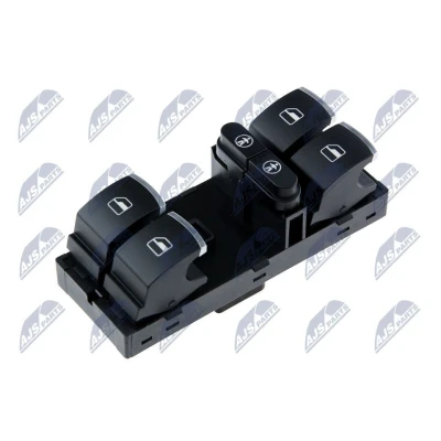 Imagen de NTY EWS VW 074 Interruptor, elevalunas Delante, izquierda borde cromado VOLKSWAGEN: Sharan II, Touran I, SEAT: Alhambra II norauto, oscaro, mister