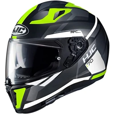 Imagen de HJC I70_ELI MC4HSF_M CASCOS Elim black/flo green M